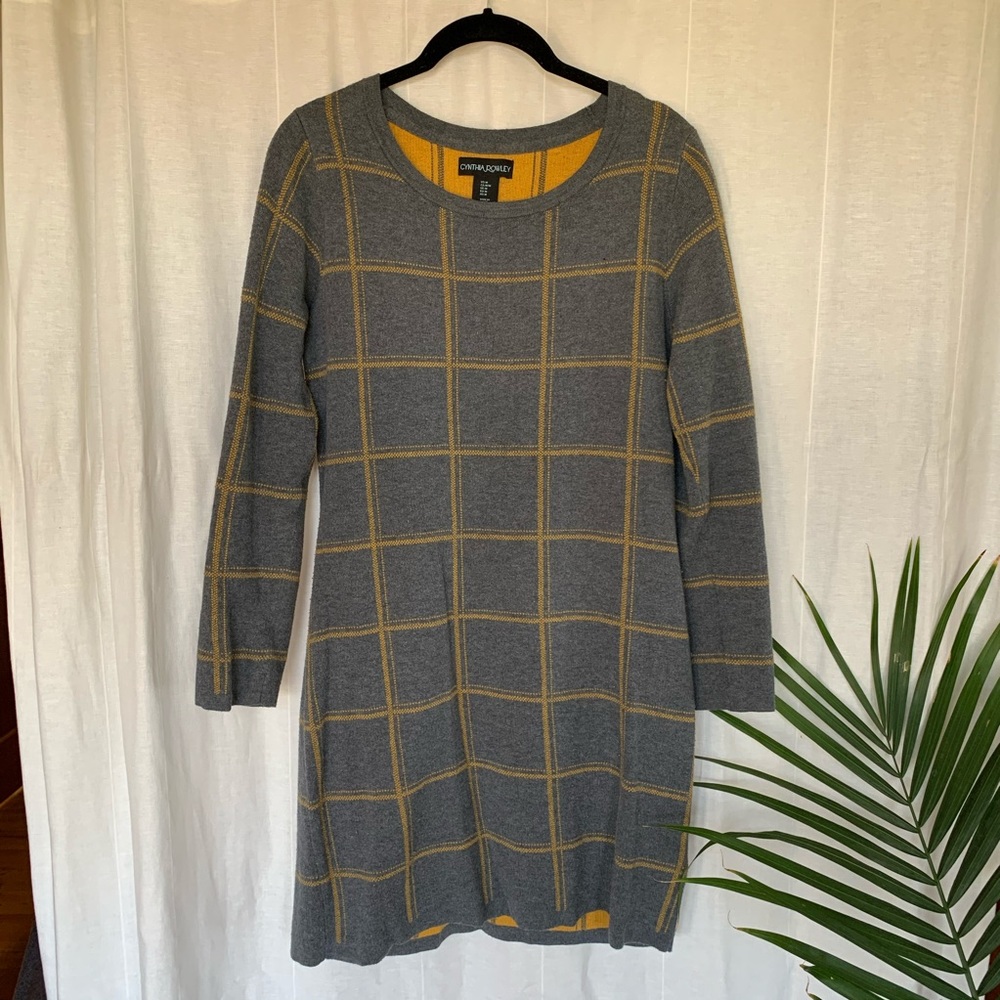 Cynthia Rowley Plaid Sweater Dress